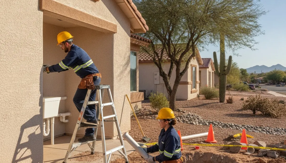 Phoenix, AZ plumbing repair service for residential and commercial pipe and drain solutions