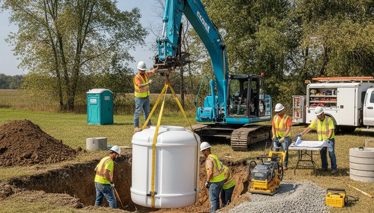 Septic tank installation for Phoenix, AZ homes by On Call Plumbers